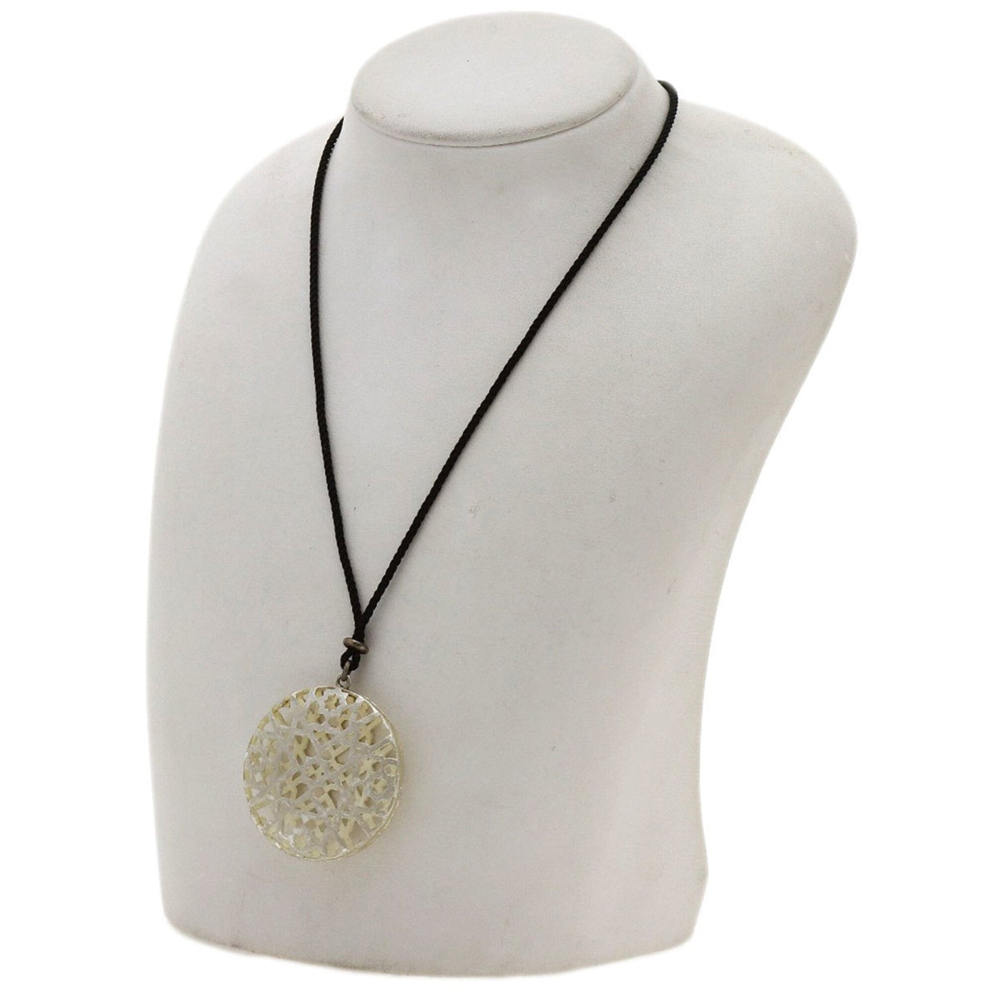 Marrakech Dome Pendant Necklace Sterling Silver