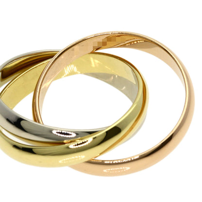 Vendome Louis Cartier Band Ring 18K Tricolor Gold