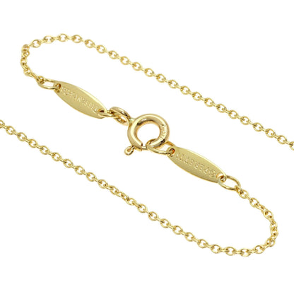Open Heart Pendant Necklace 18K Yellow Gold 14.4mm