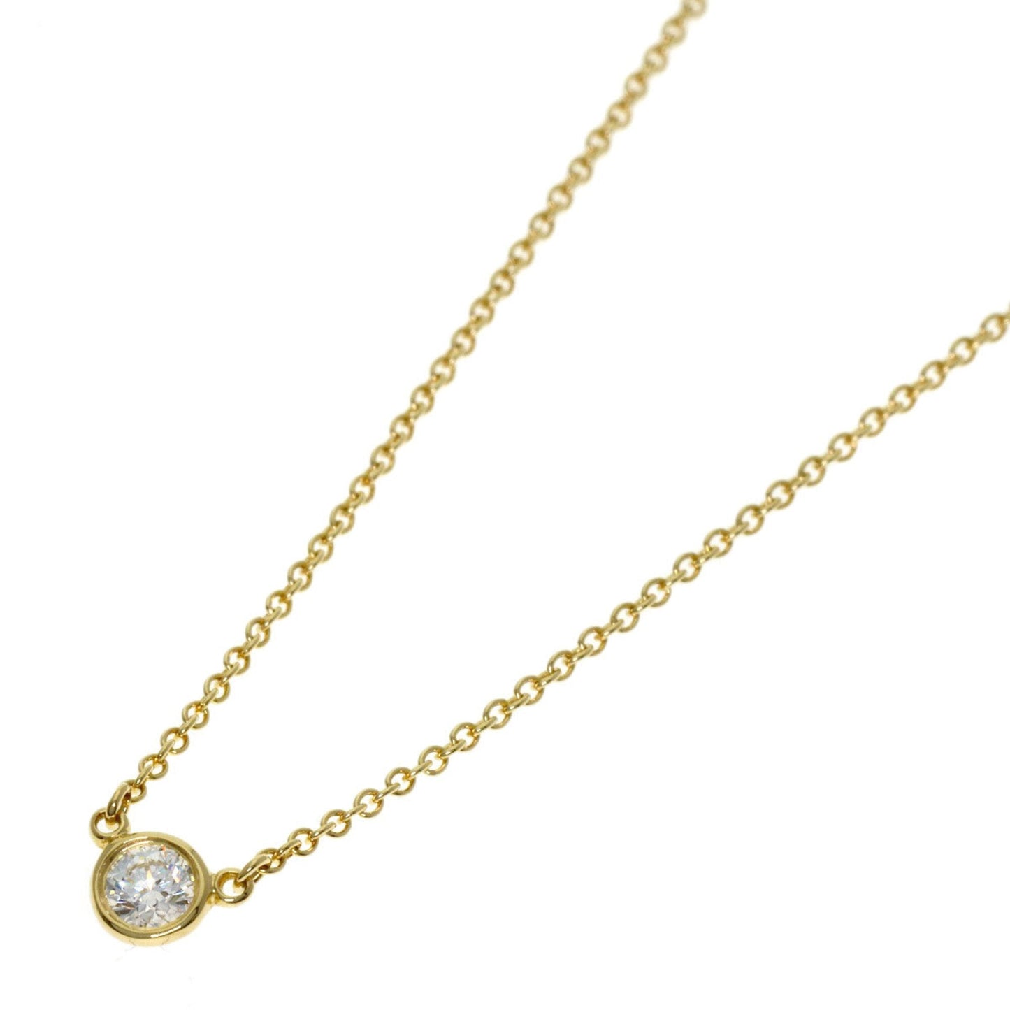 Elsa Peretti Diamonds By The Yard Pendant Necklace 18K Yellow Gold and Diamond