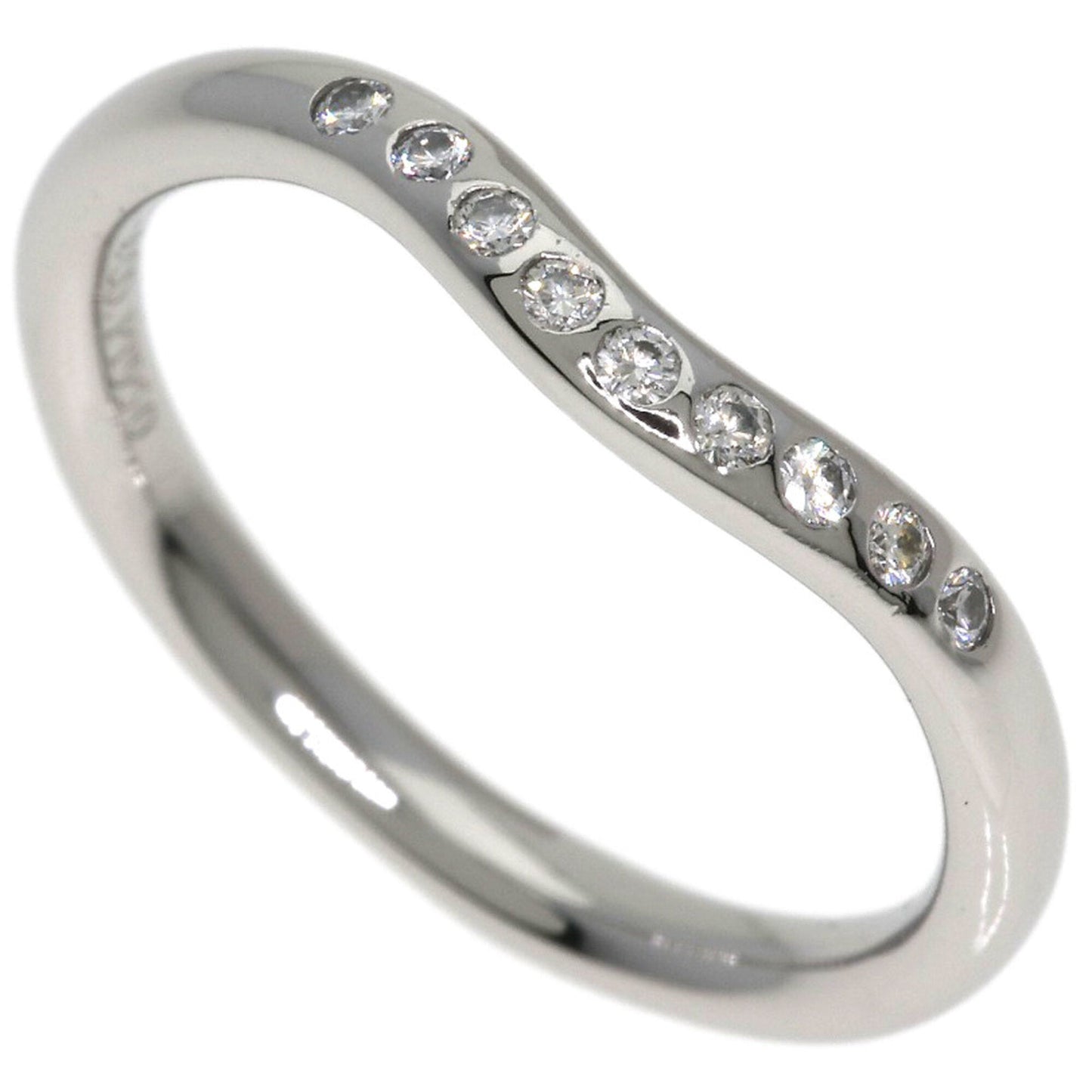 Curved Band Ring Platinum