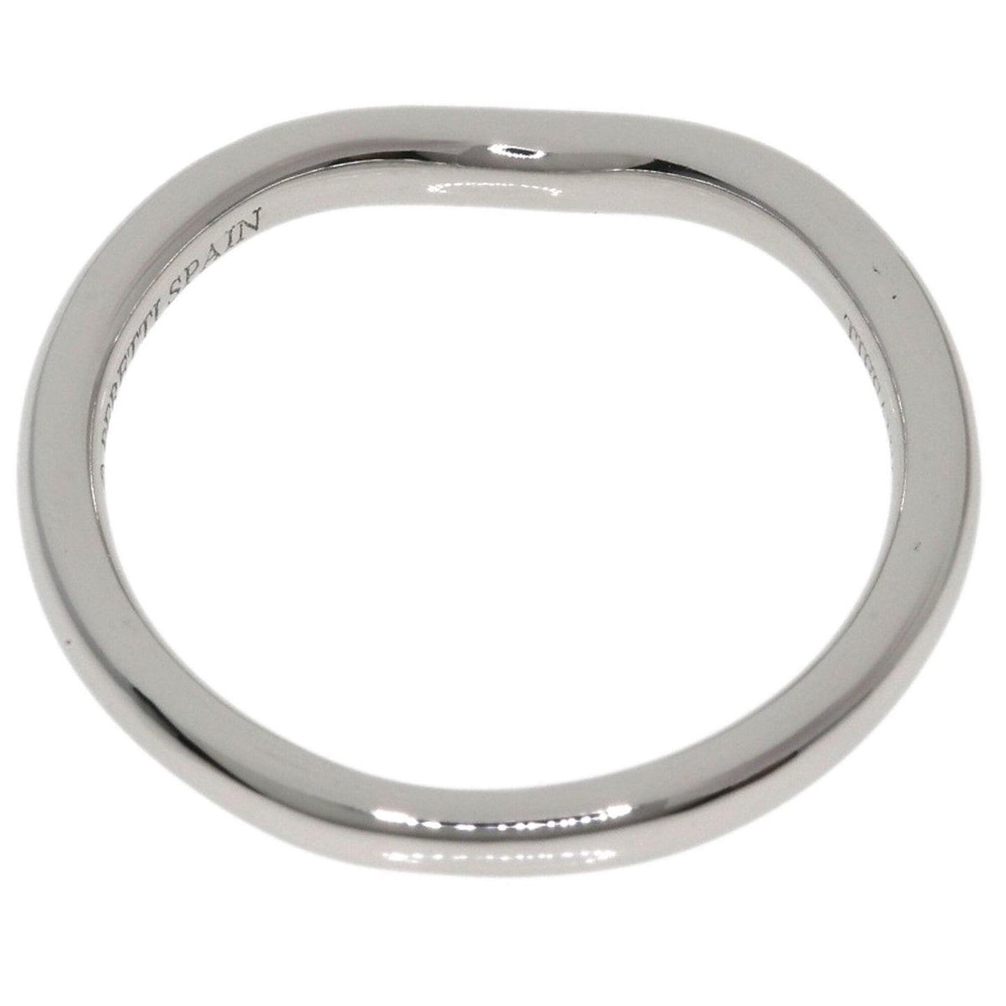Curved Band Ring Platinum