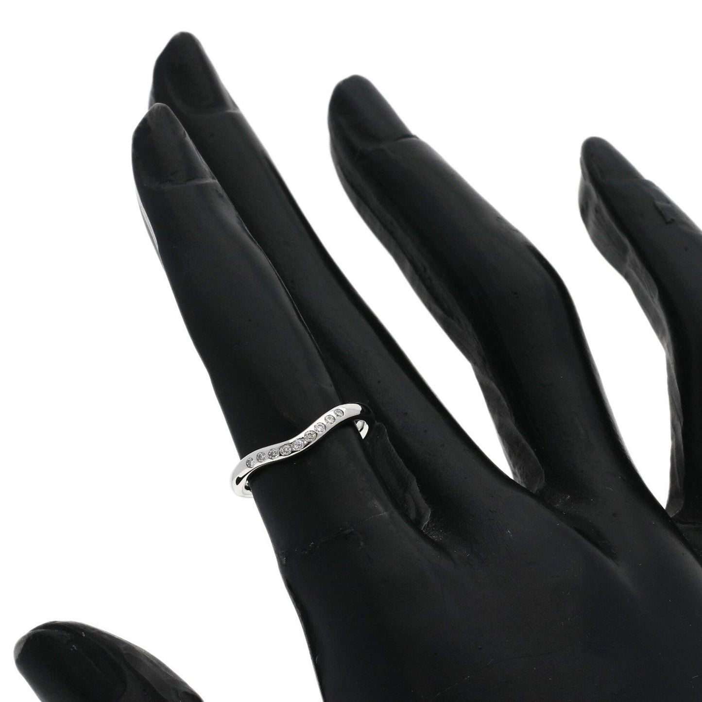 Curved Band Ring Platinum