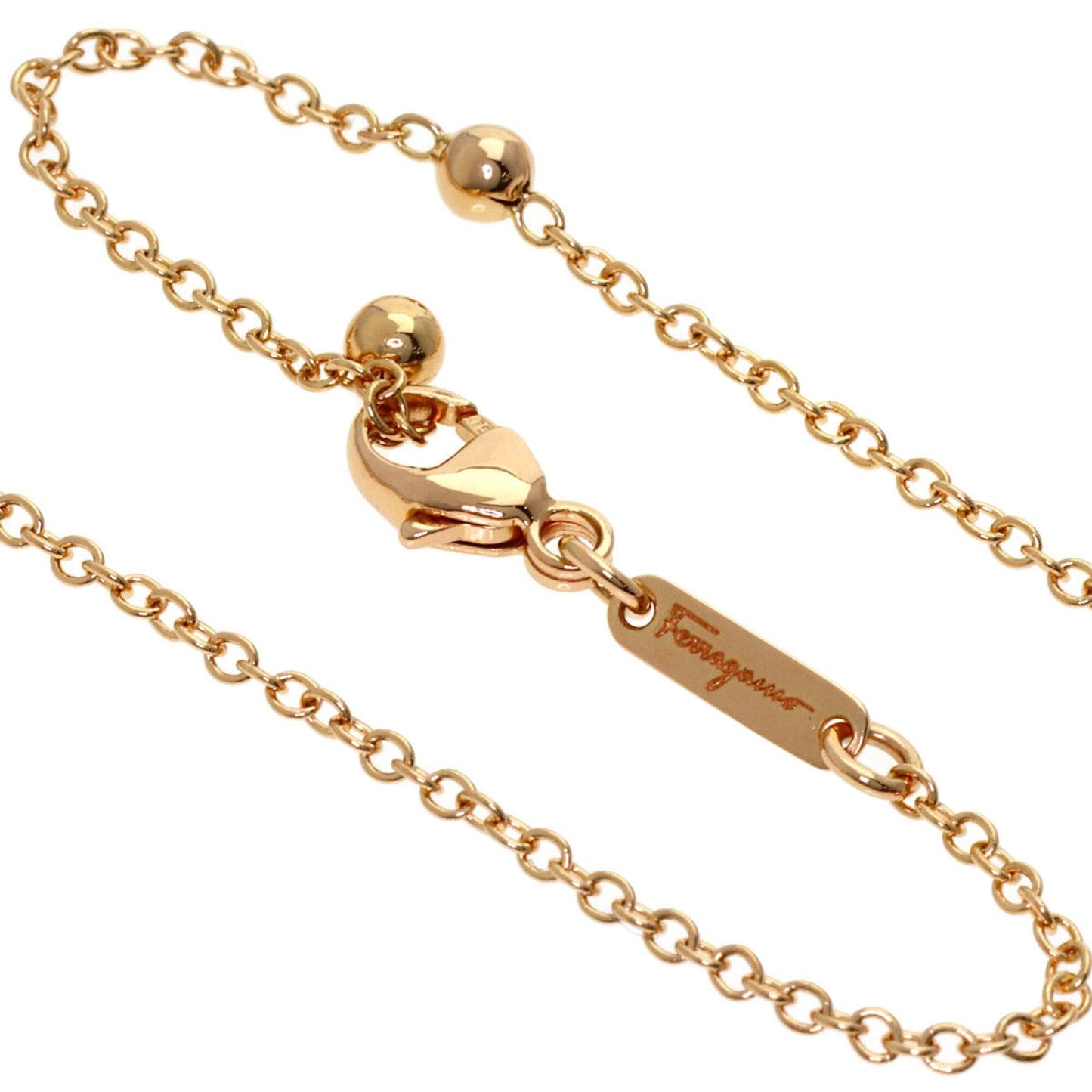 Gancini Pendant Necklace 18K Rose Gold