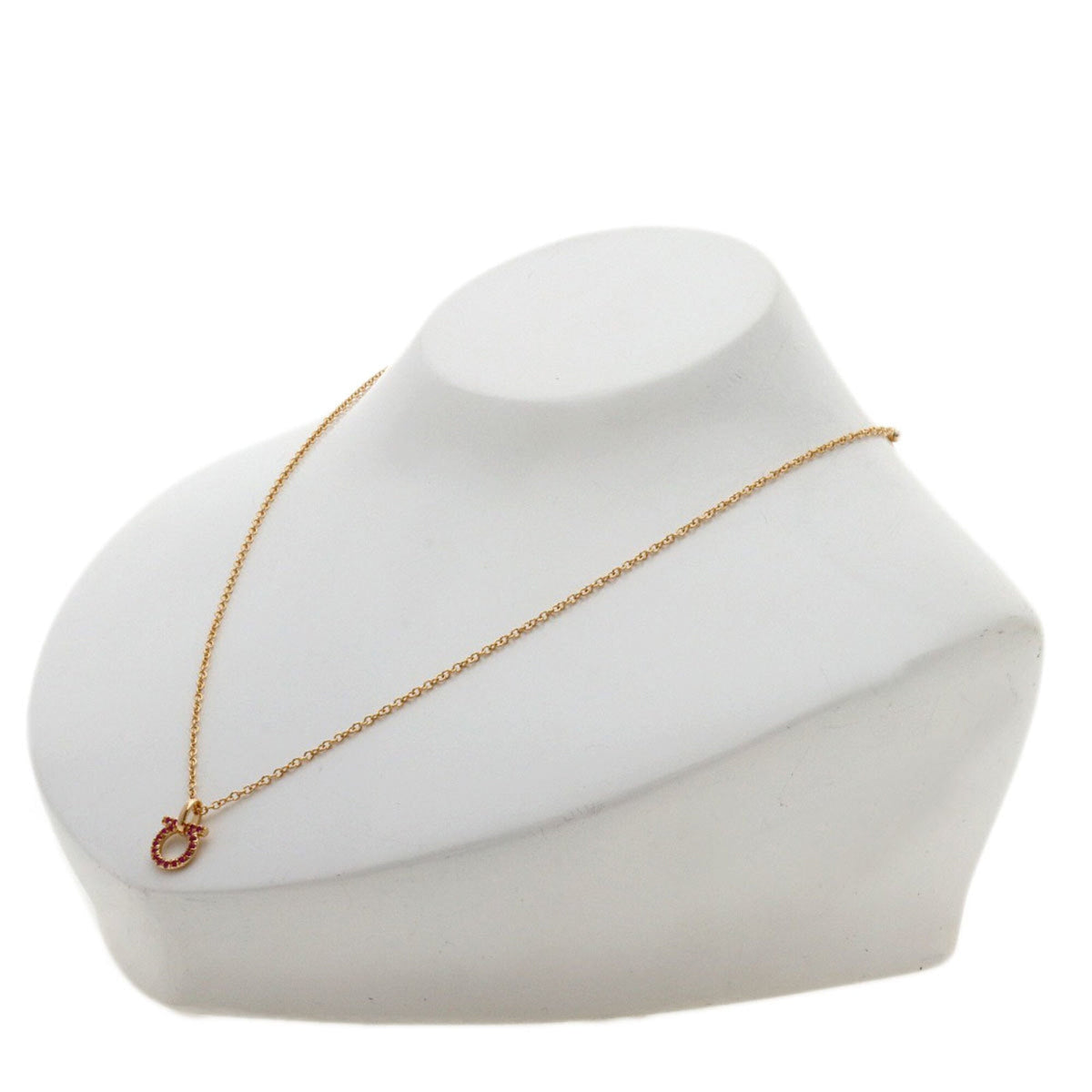 Gancini Pendant Necklace 18K Rose Gold