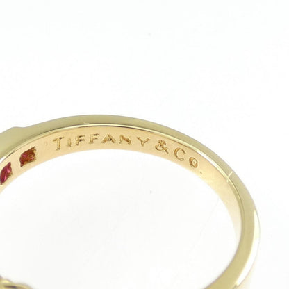 Ring 18K Yellow Gold with Diamond and Ruby
