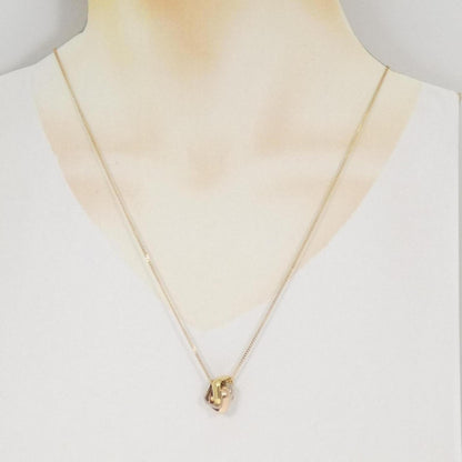 Trinity Pendant Necklace 18K Tricolor Gold
