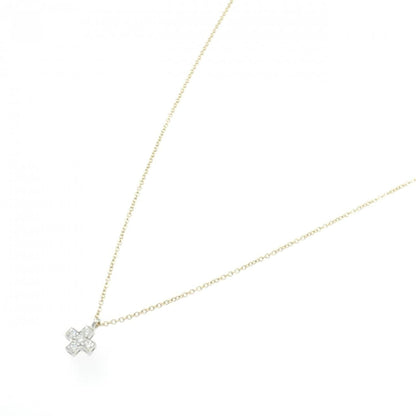 Pendant Necklace Platinum and 18K Yellow Gold with Diamond