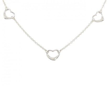 Open Heart Pendant Necklace Sterling Silver 1.6mm