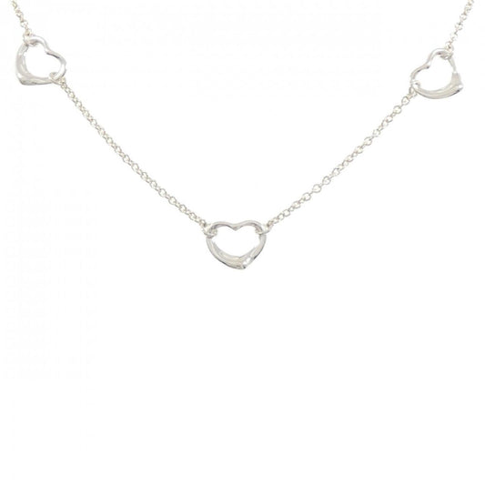Open Heart Pendant Necklace Sterling Silver 1.6mm