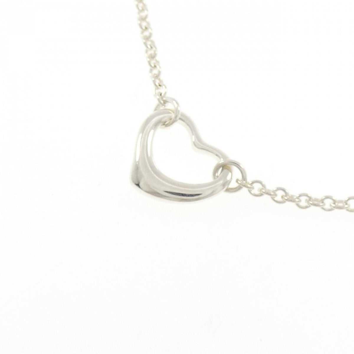 Open Heart Pendant Necklace Sterling Silver 1.6mm
