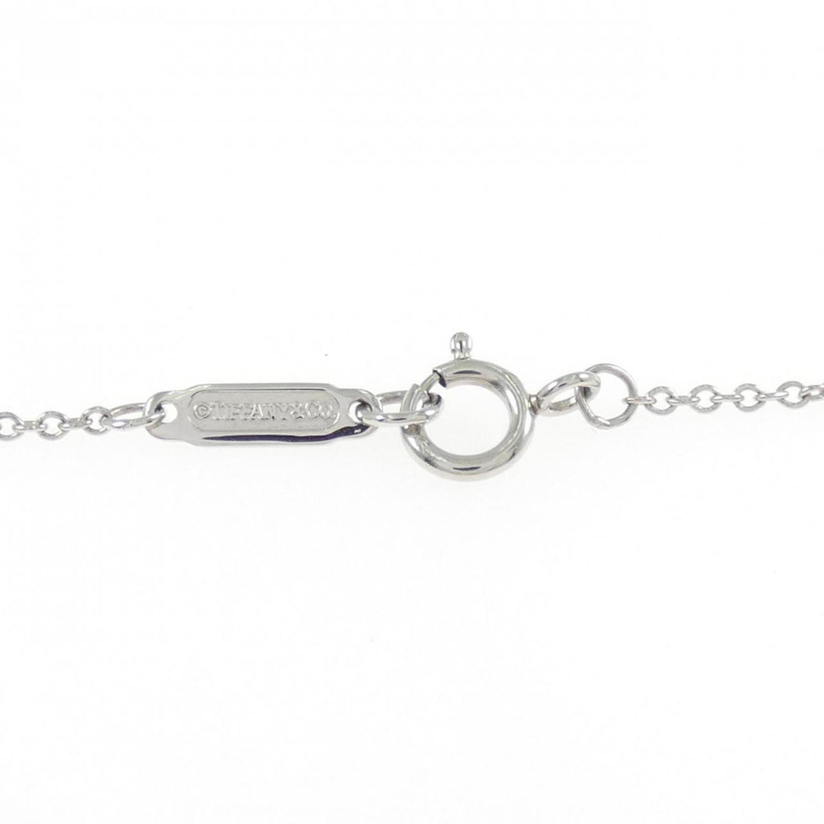 Quattra Heart Key Pendant Necklace Platinum with Diamond