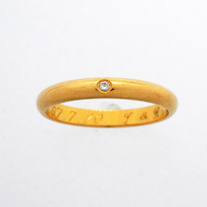 Band Ring 18K Yellow Gold With Diamond