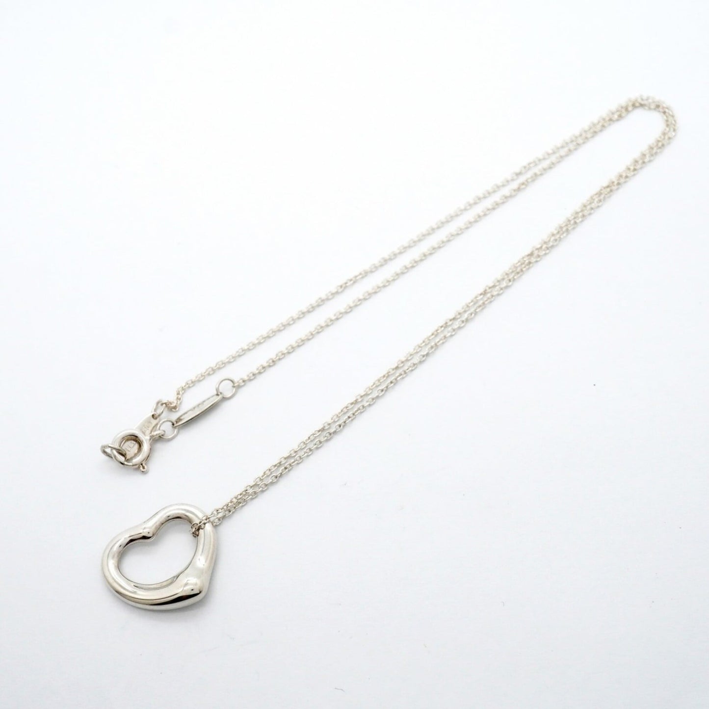 Heart Pendant Necklace Sterling Silver