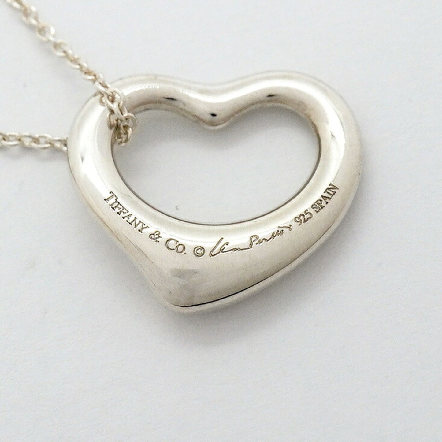 Heart Pendant Necklace Sterling Silver
