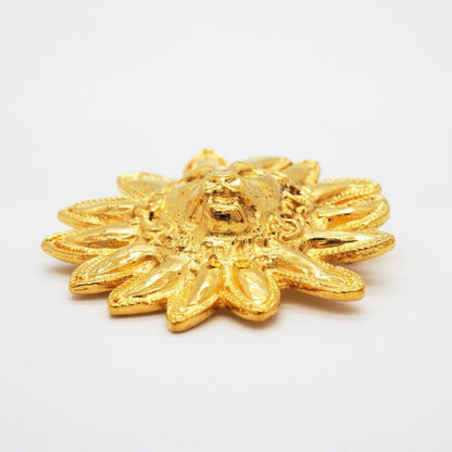 CC Logo Brooch Metal