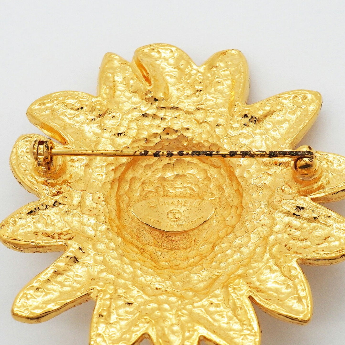 CC Logo Brooch Metal