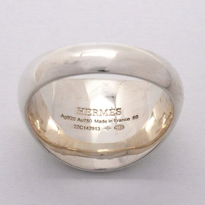 Band Ring 18K Rose Gold and Sterling Silver