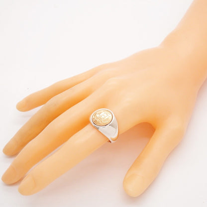 Band Ring 18K Rose Gold and Sterling Silver
