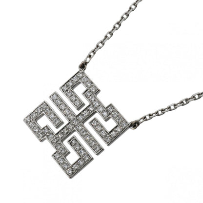 Pendant Necklace 18K White Gold with Diamond
