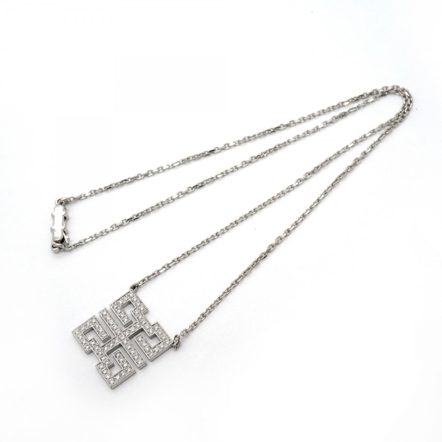 Pendant Necklace 18K White Gold with Diamond