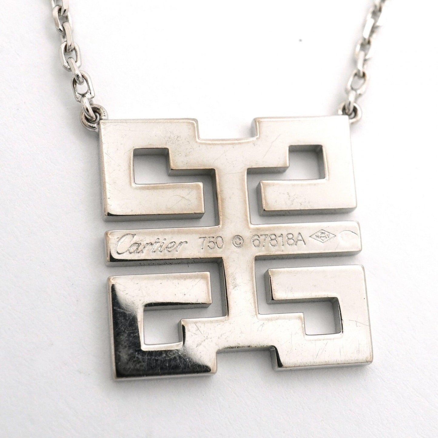 Pendant Necklace 18K White Gold with Diamond
