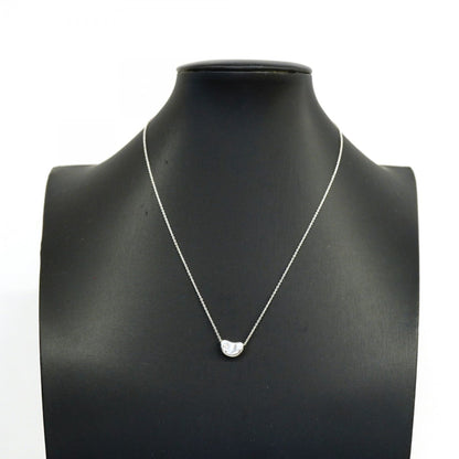 Bean Pendant Necklace Sterling Silver 7.5mm