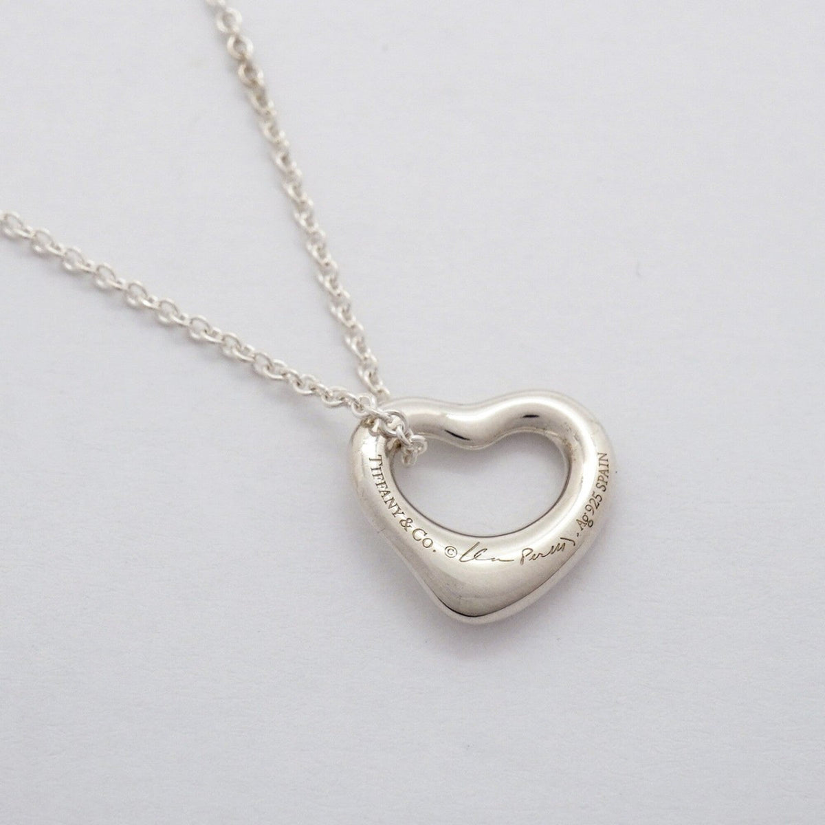 Heart Pendant Necklace Sterling Silver
