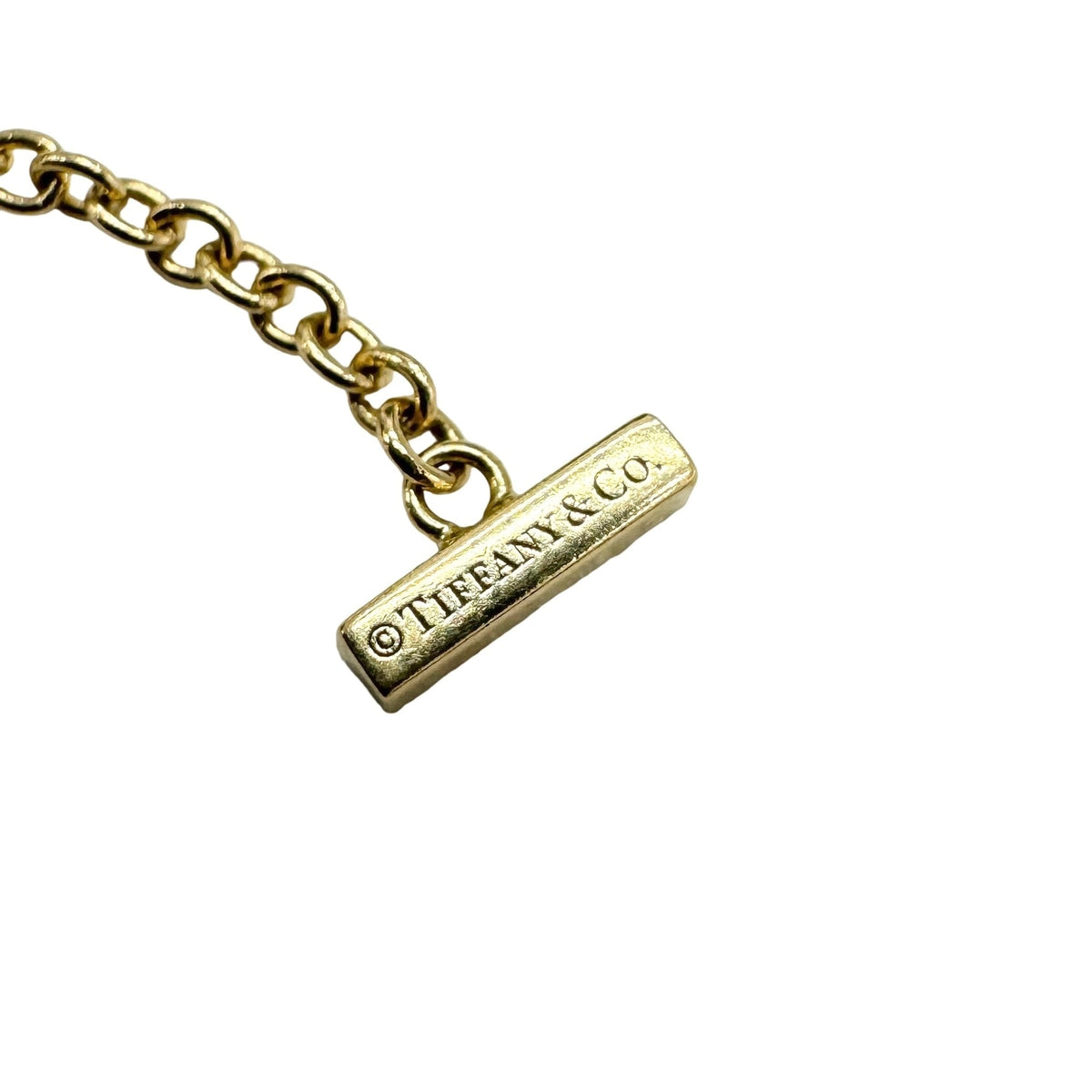 T Smile Pendant Necklace 18K Yellow Gold