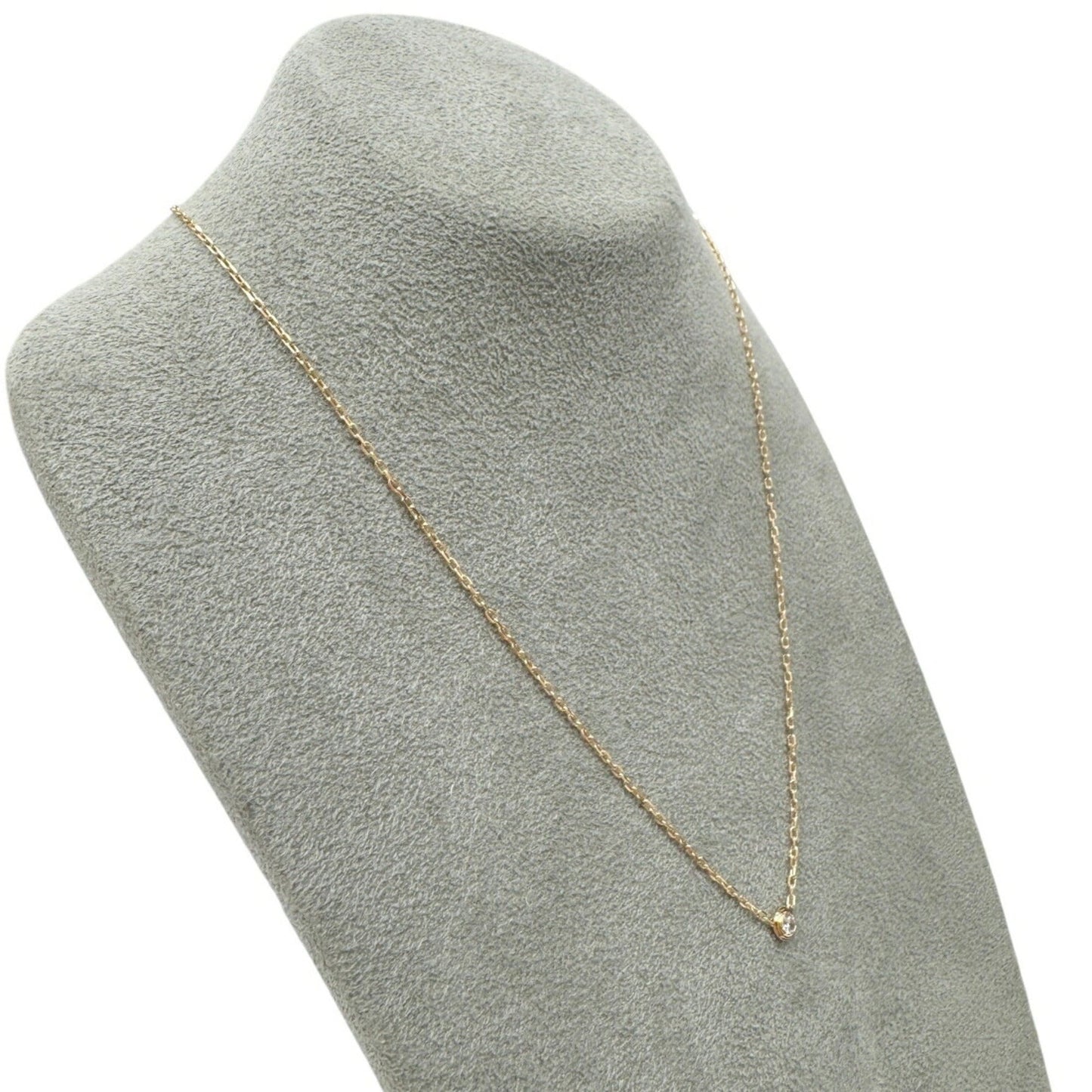 Pendant Necklace 18K Rose Gold with Diamond