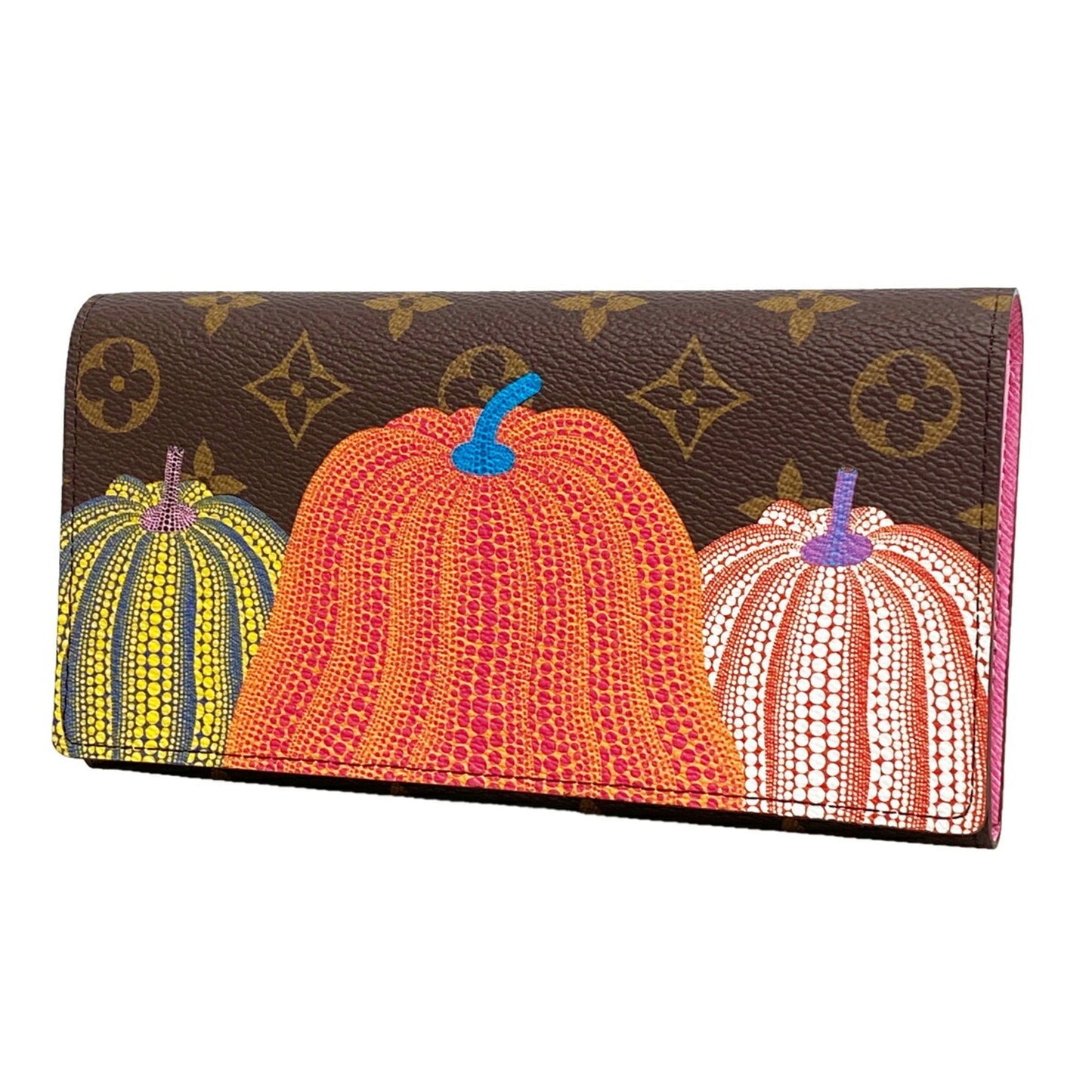 Sarah Wallet Yayoi Kusama Pumpkins Monogram Canvas