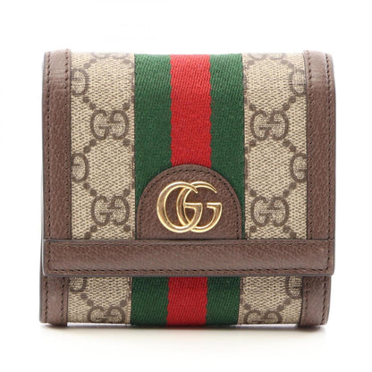 Ophidia French Flap Wallet GG Coated Canvas Compact