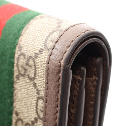 Ophidia French Flap Wallet GG Coated Canvas Compact