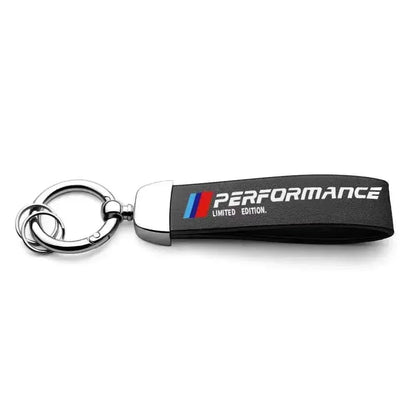 Car Keychain – Handwoven Leather & Zinc Alloy Key Ring