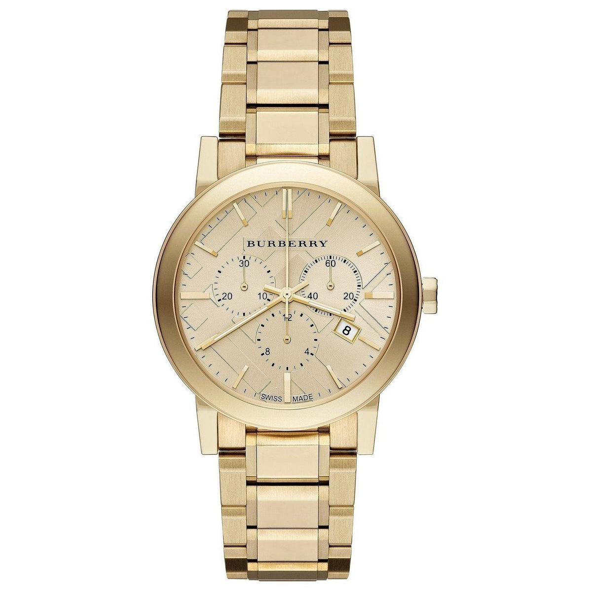 Burberry Gold Tone Chronograph 38mm Watch